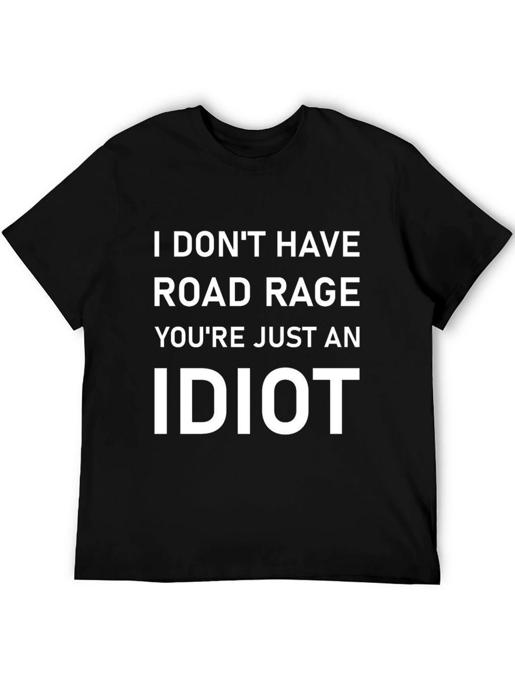 Funny Road Rage Black T-Shirt