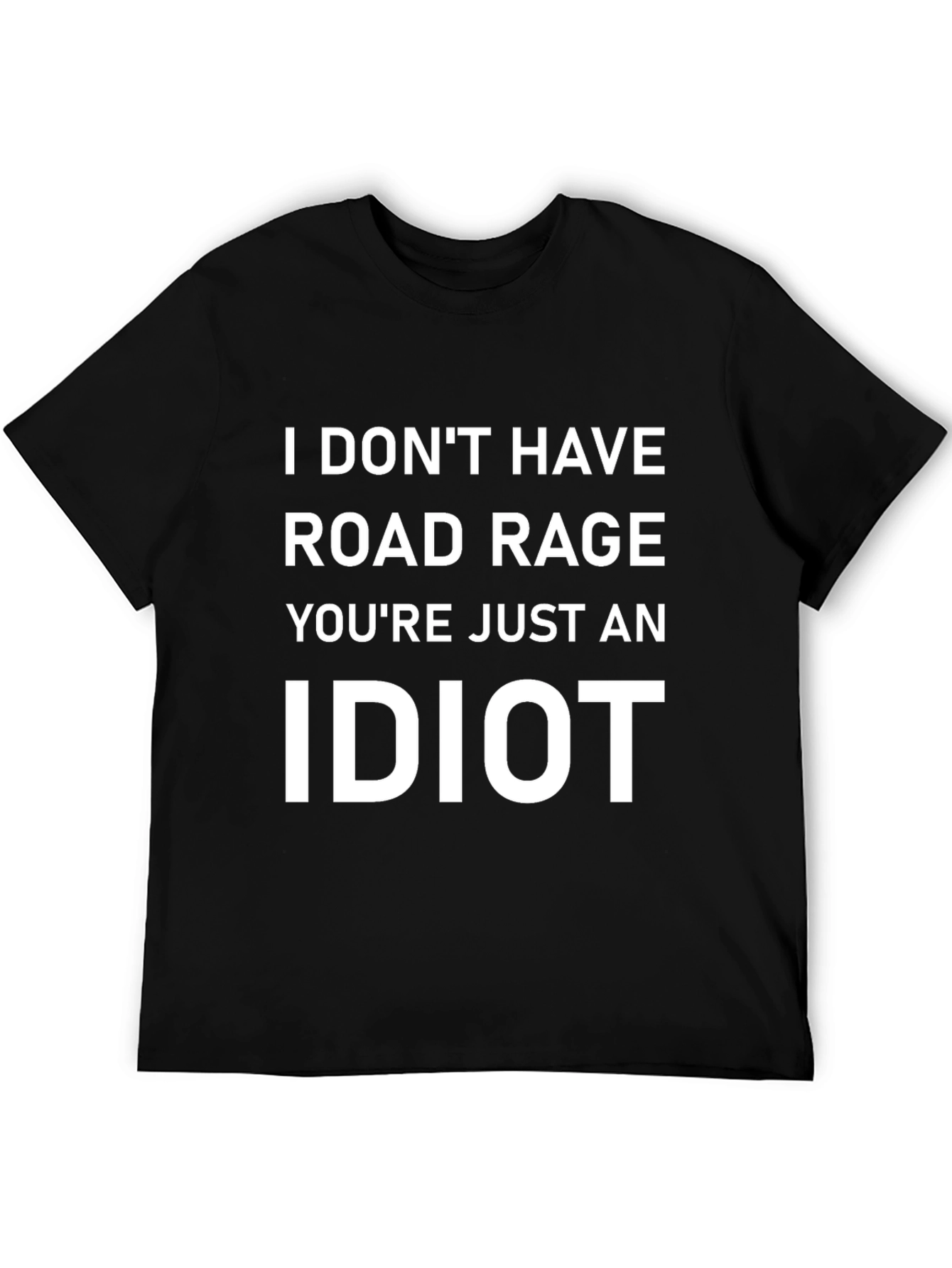 Funny Road Rage Black T-Shirt