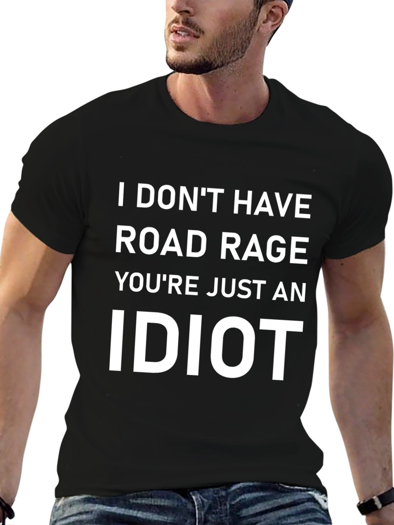 Funny Road Rage Black T-Shirt