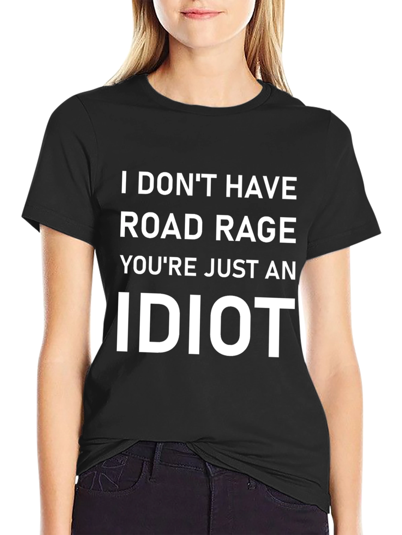 Funny Road Rage Black T-Shirt