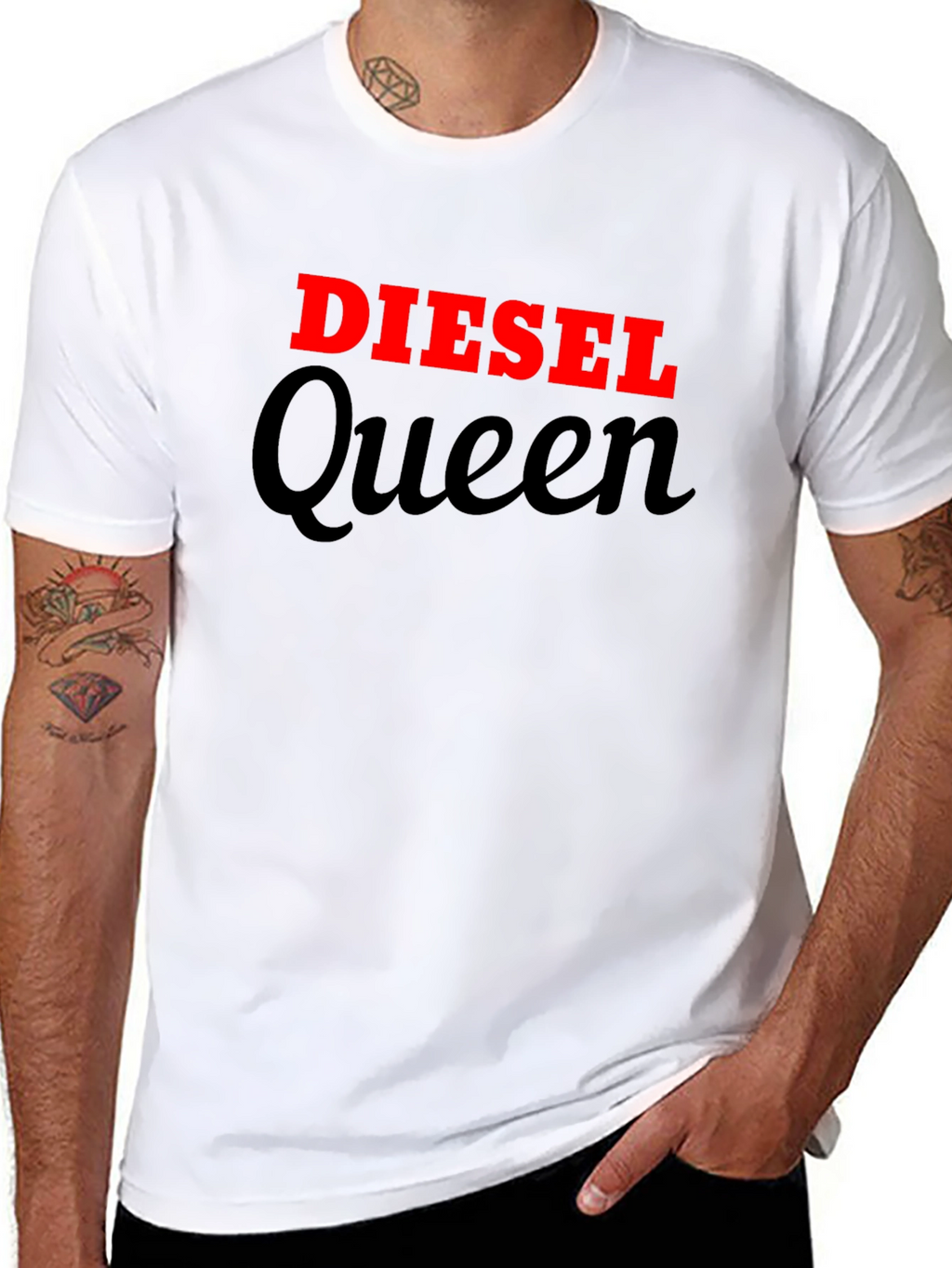Diesel Queen Black Graphic Tee