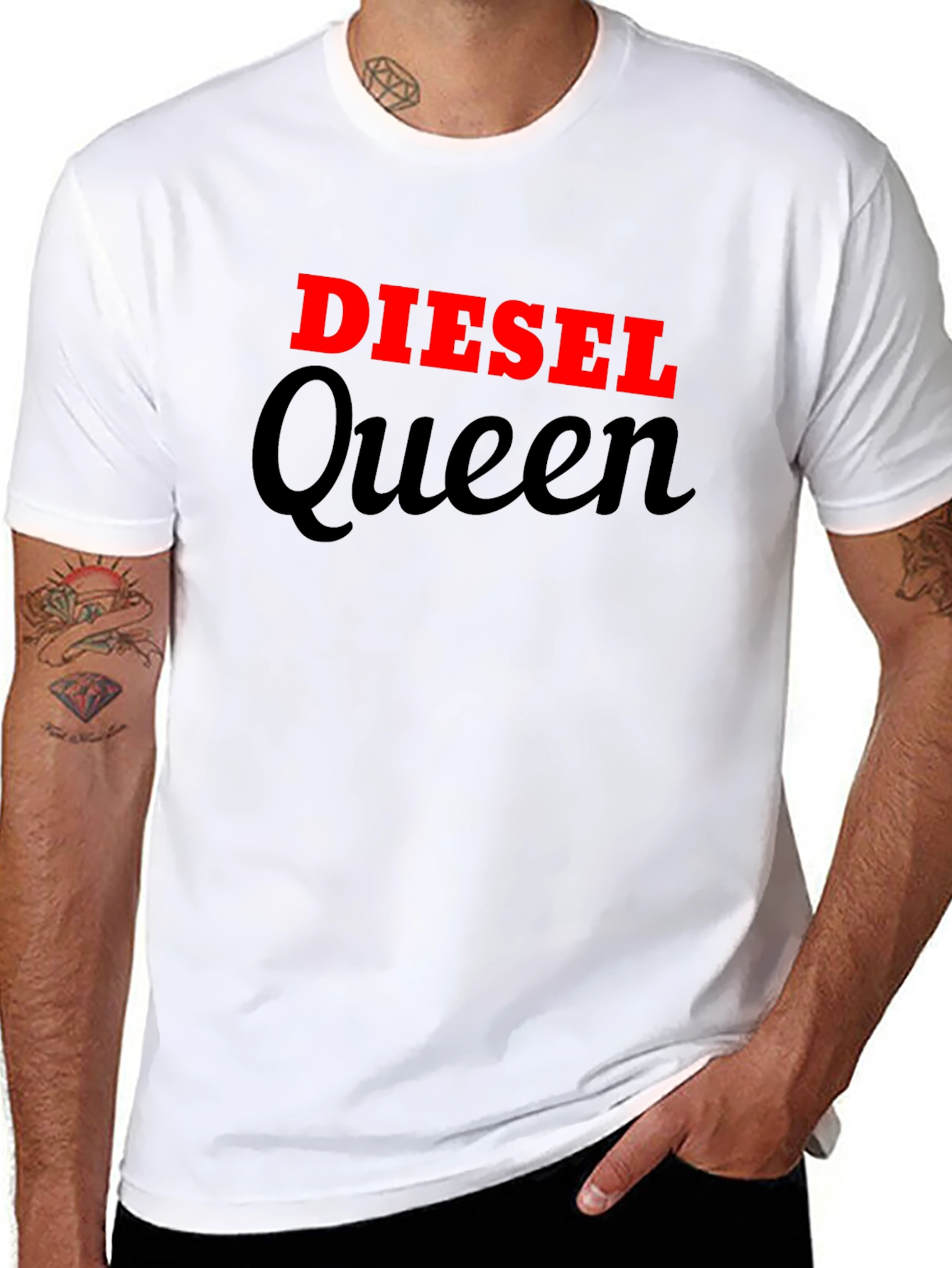Diesel Queen Black Graphic Tee