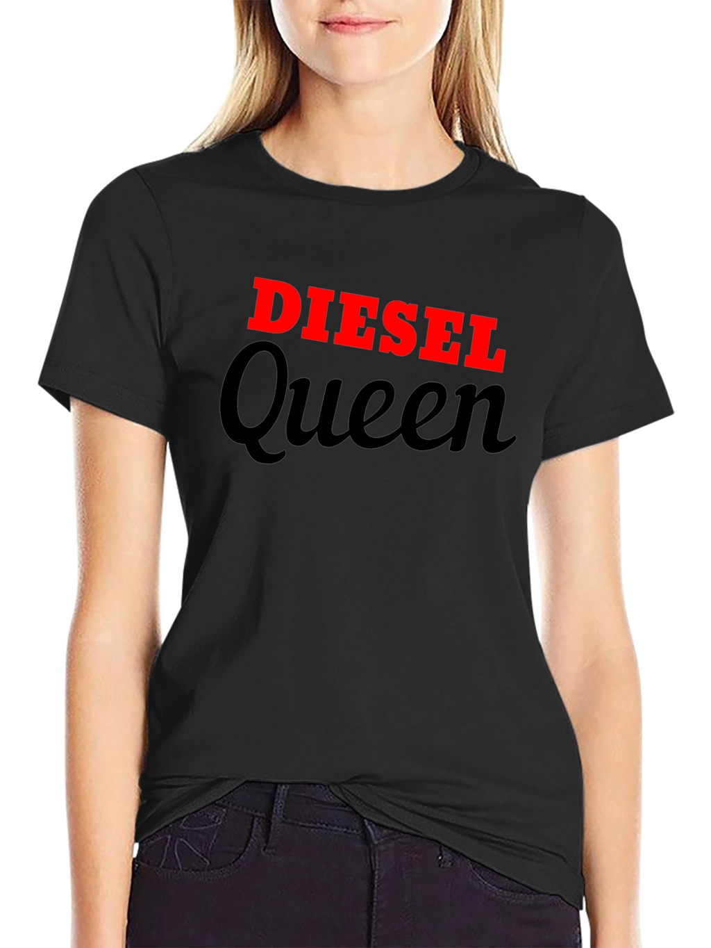 Diesel Queen Black Graphic Tee