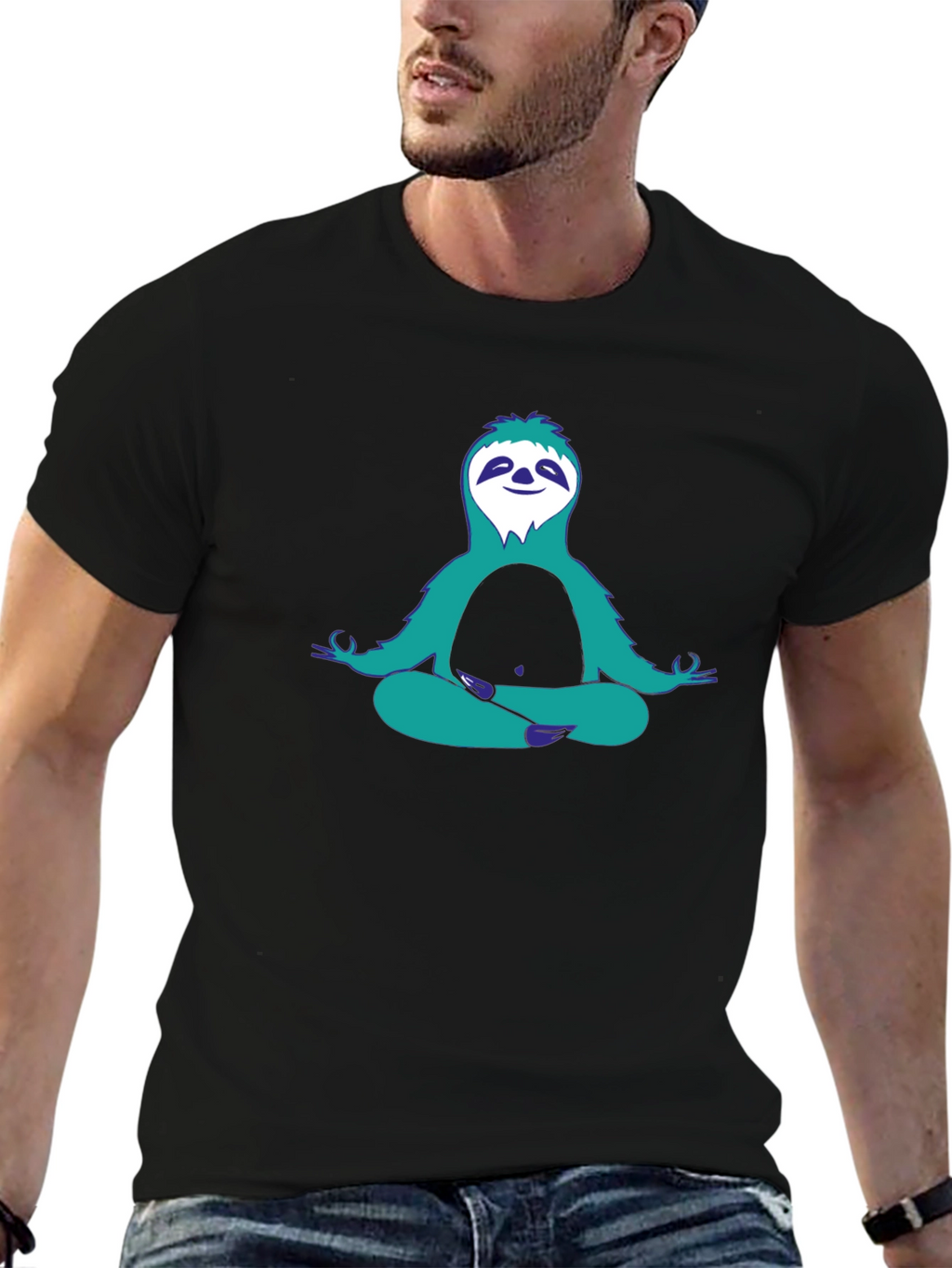 Meditating Sloth Graphic Tee