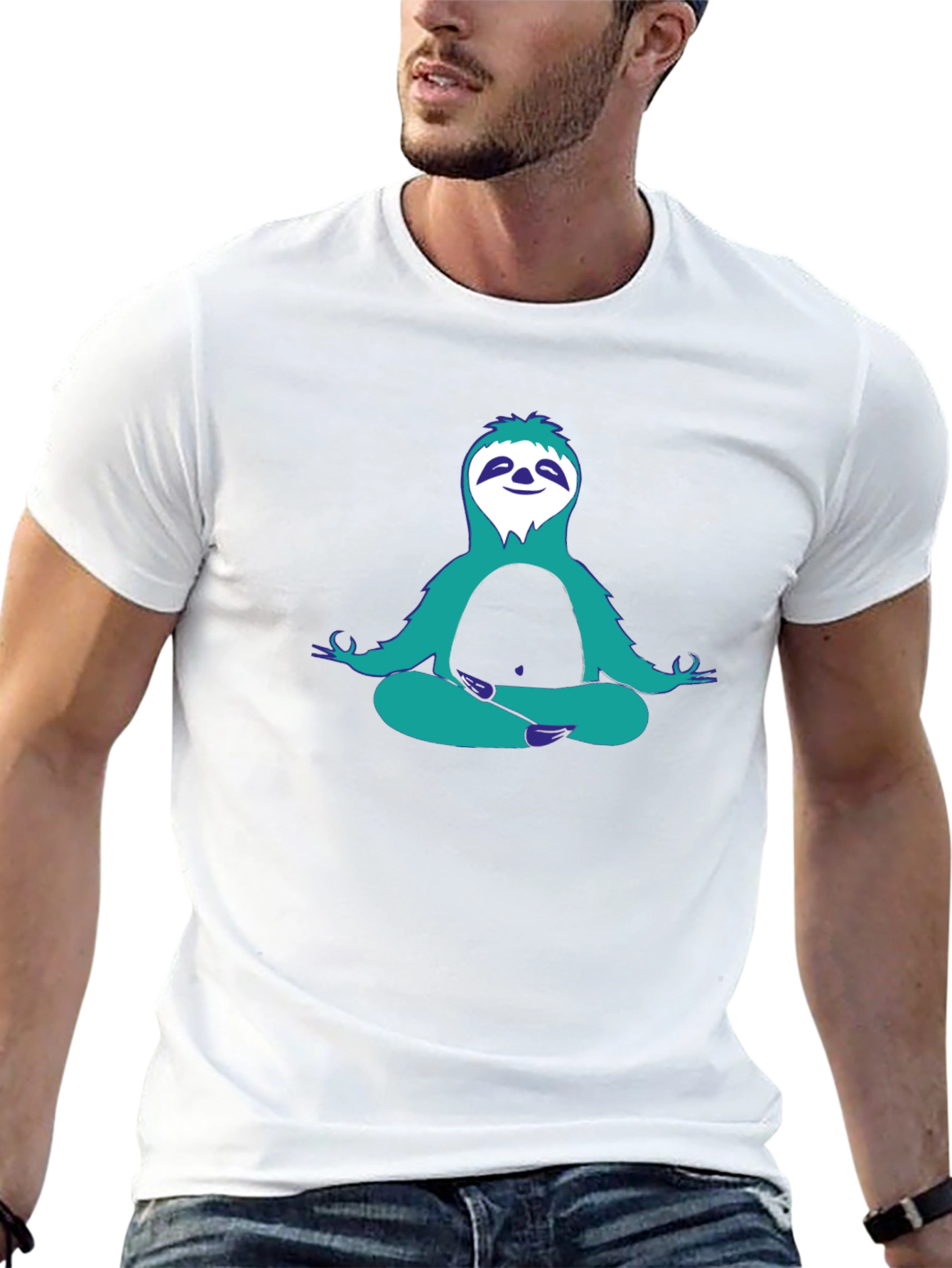 Meditating Sloth Graphic Tee