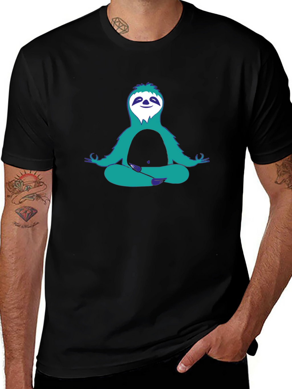 Meditating Sloth Graphic Tee