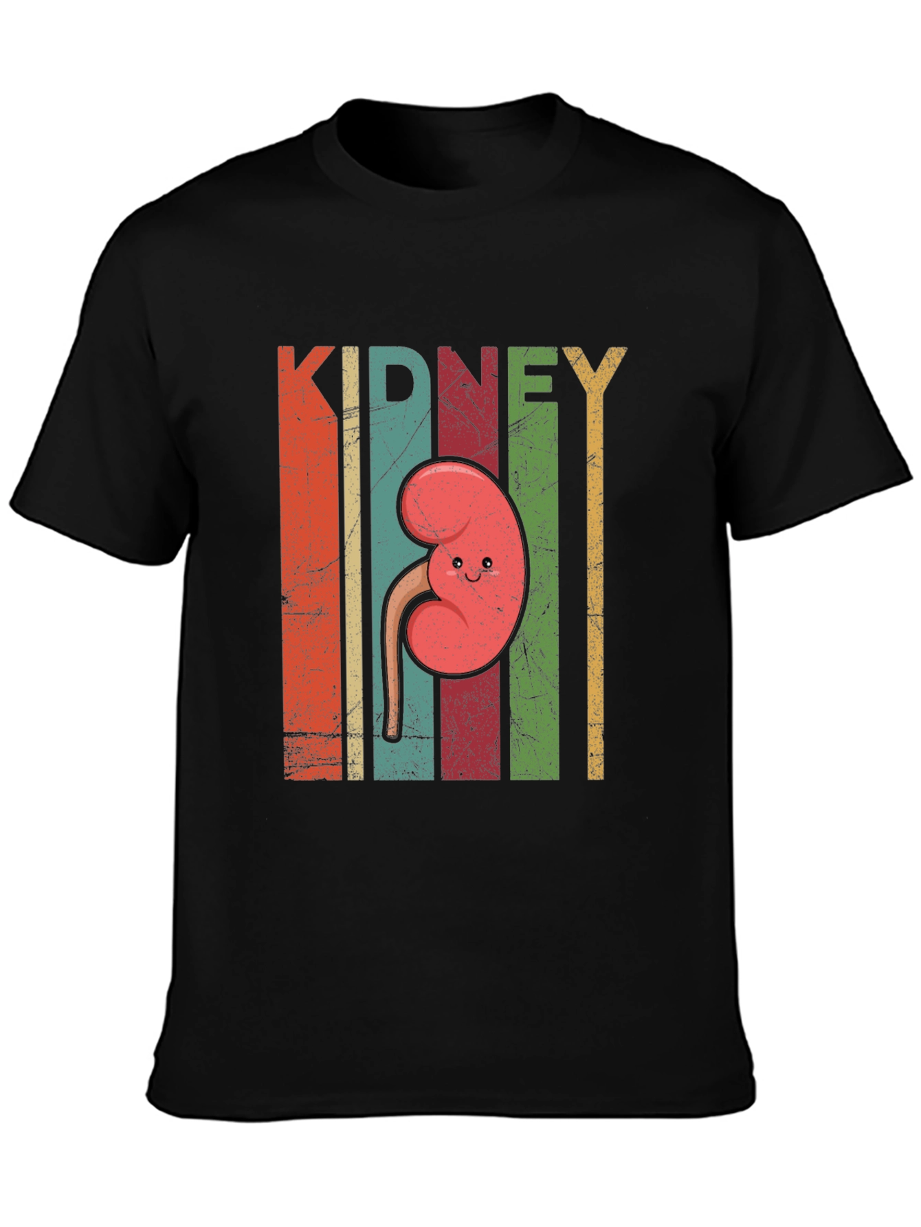 Retro Kidney Cartoon T-Shirt