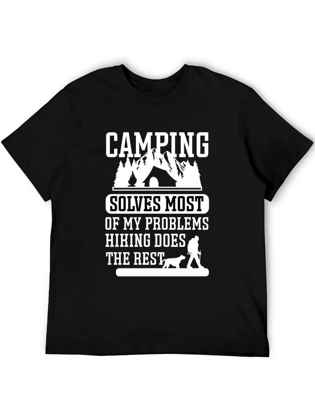 Camping Solves Problems T-Shirt