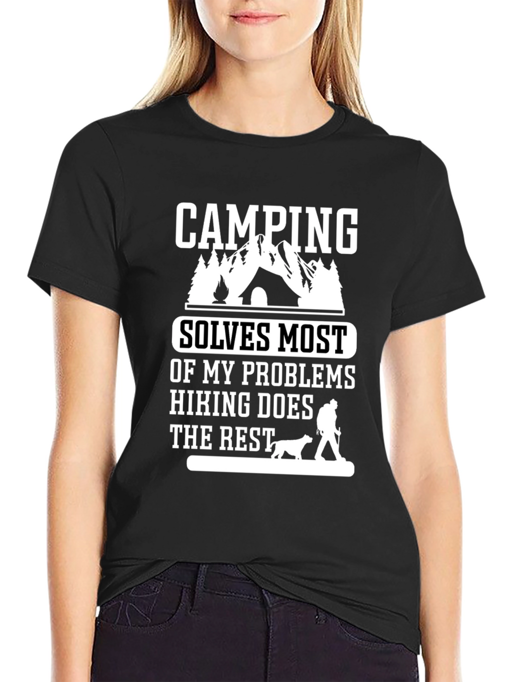 Camping Solves Problems T-Shirt