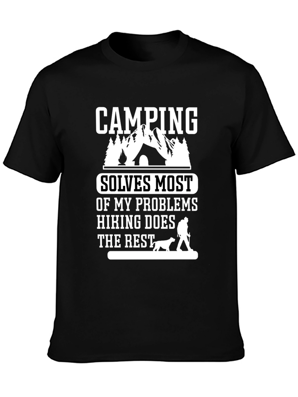 Camping Solves Problems T-Shirt