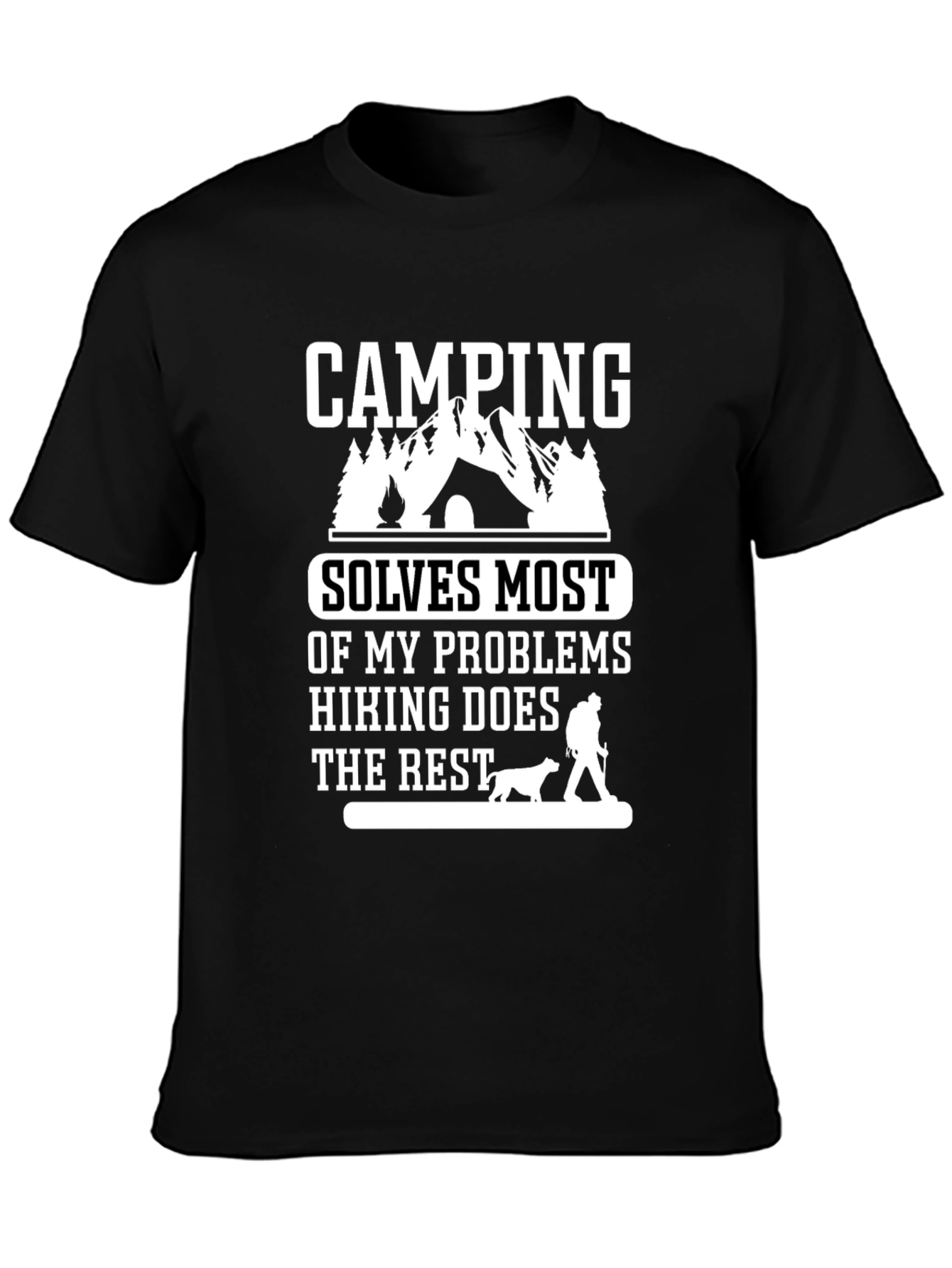 Camping Solves Problems T-Shirt