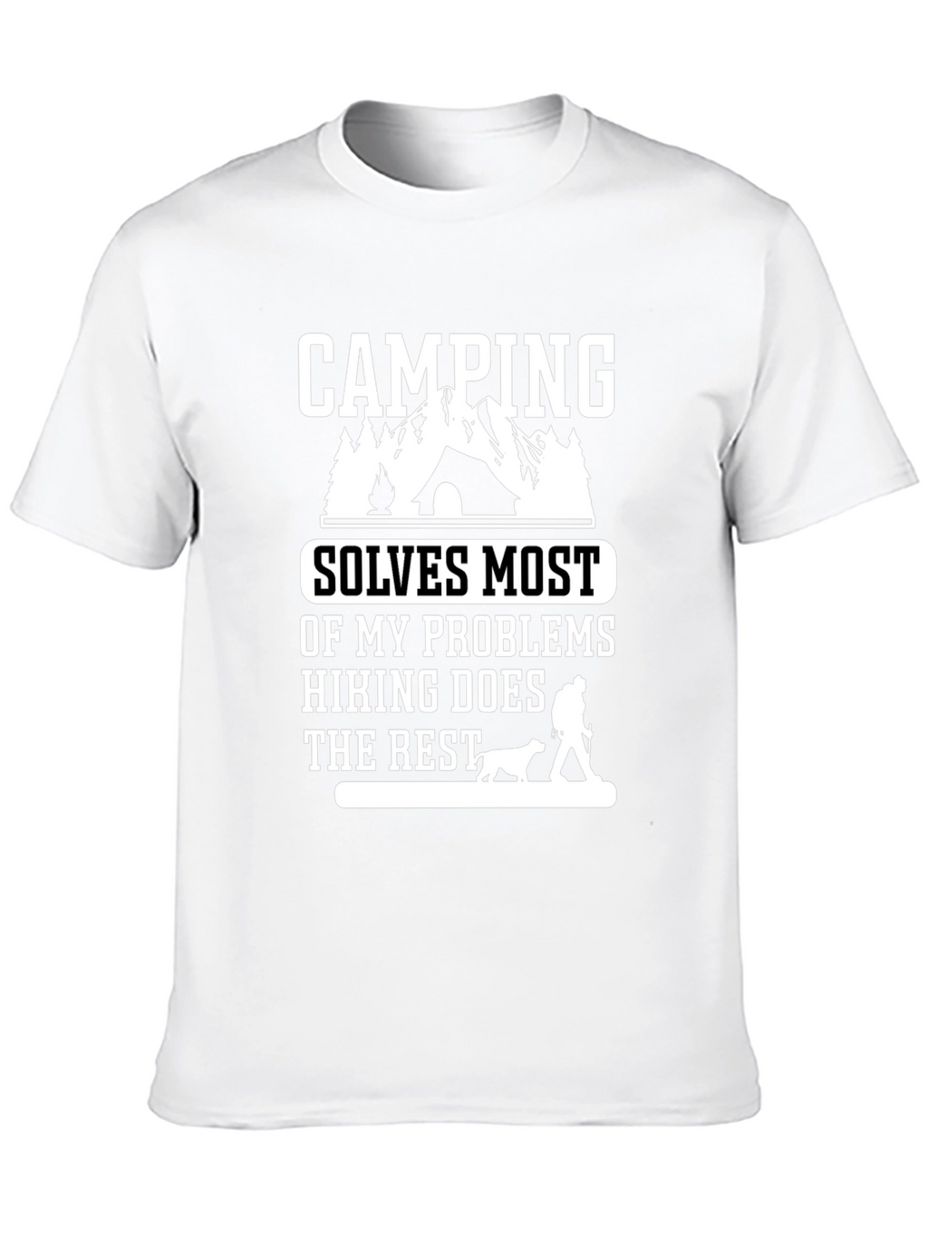 Camping Solves Problems T-Shirt