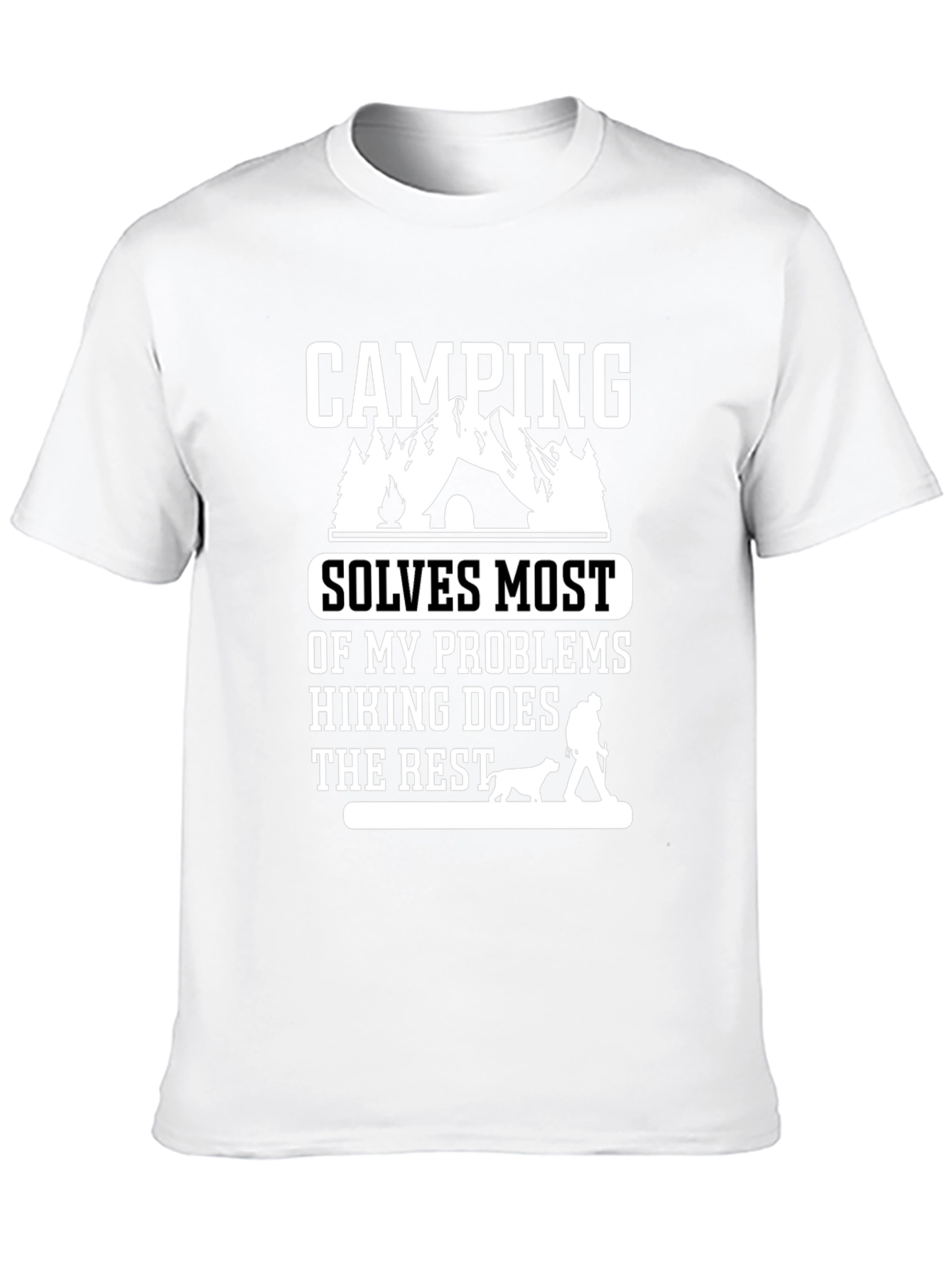 Camping Solves Problems T-Shirt