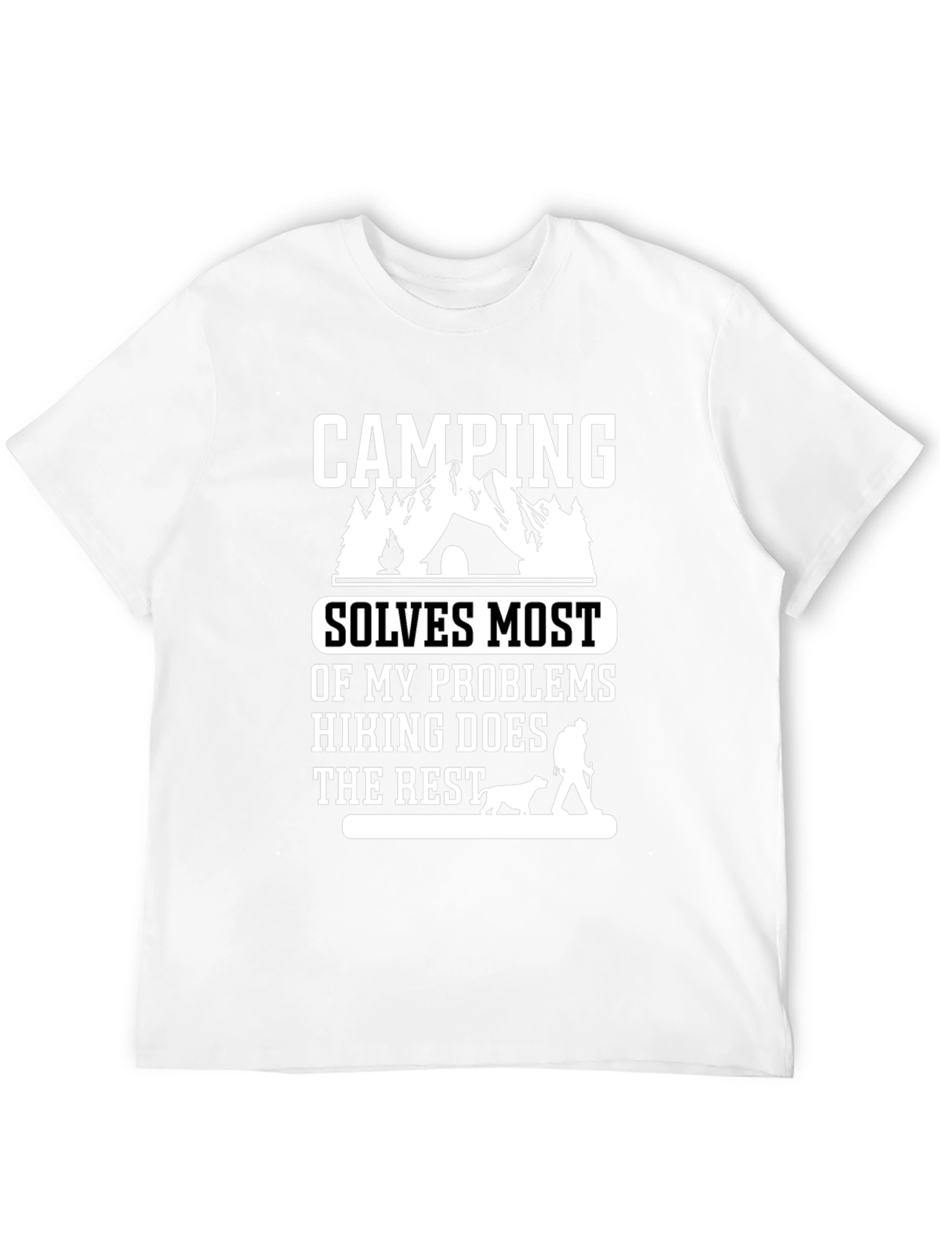 Camping Solves Problems T-Shirt
