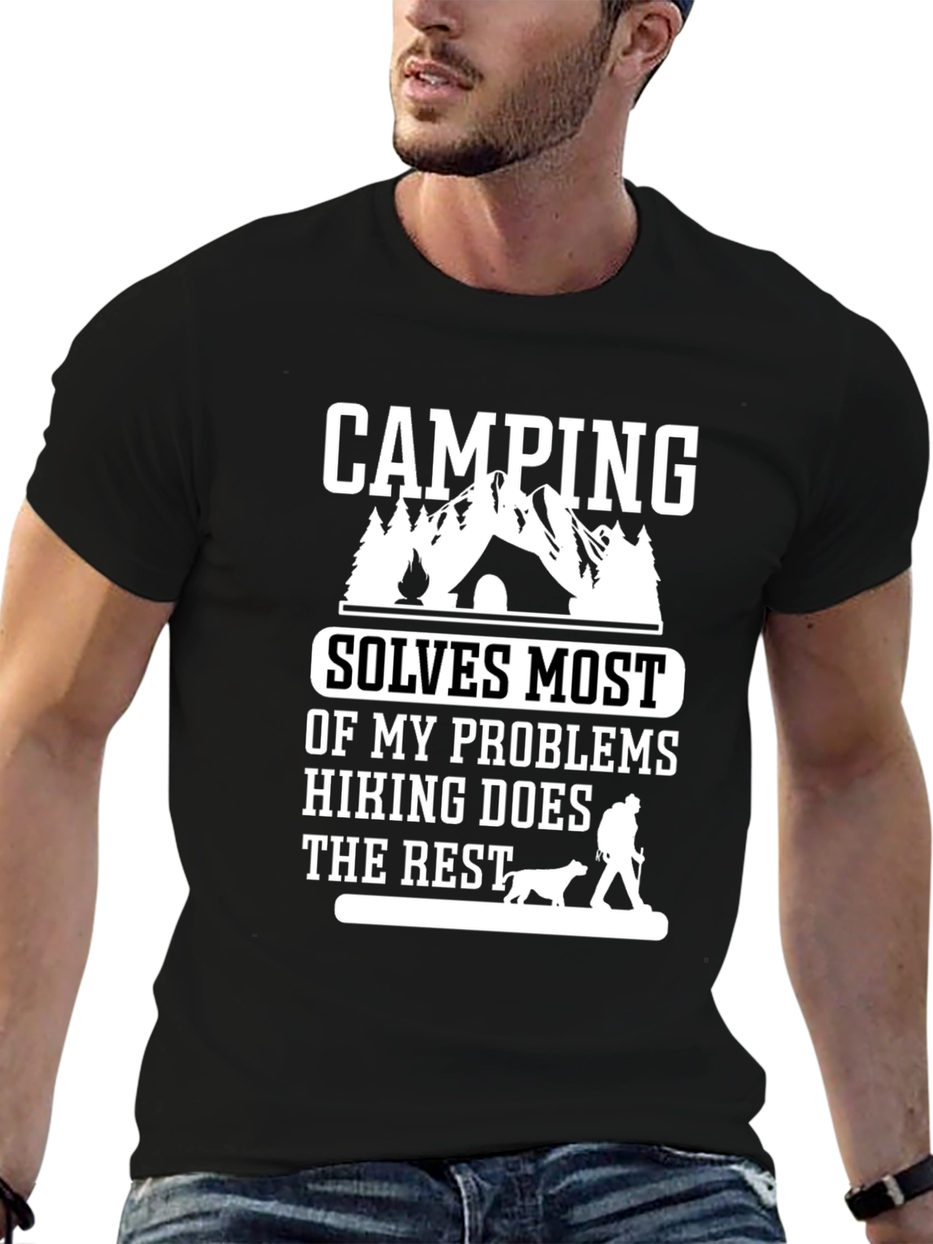 Camping Solves Problems T-Shirt
