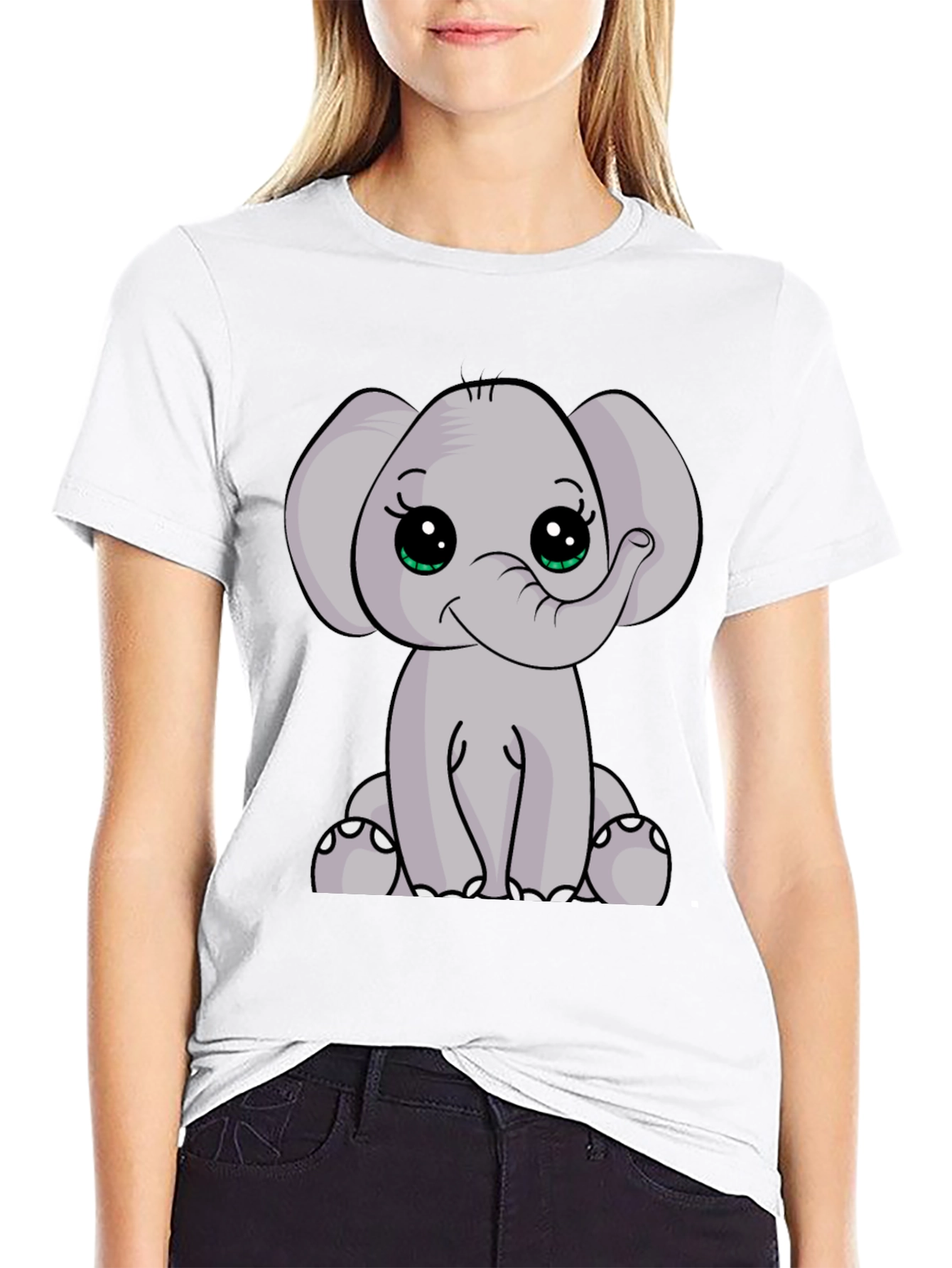 Cute Elephant Graphic T-Shirt - Soft Cotton Blend