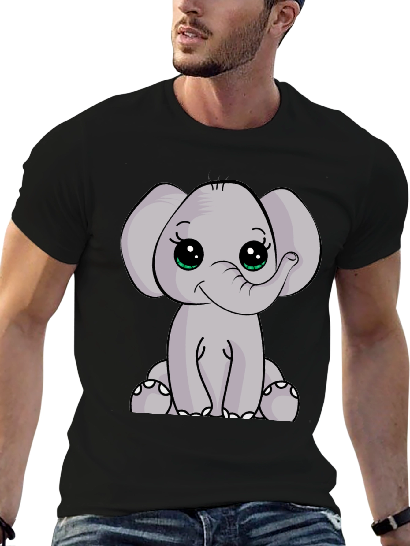 Cute Elephant Graphic T-Shirt - Soft Cotton Blend
