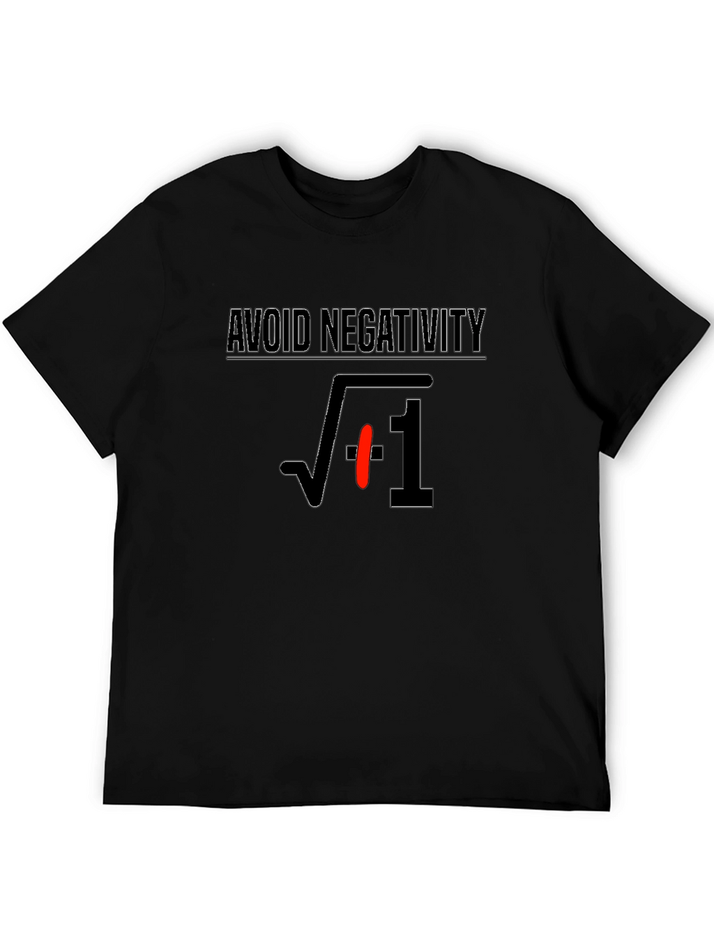 Avoid Negativity T-Shirt - Math Humor Tee