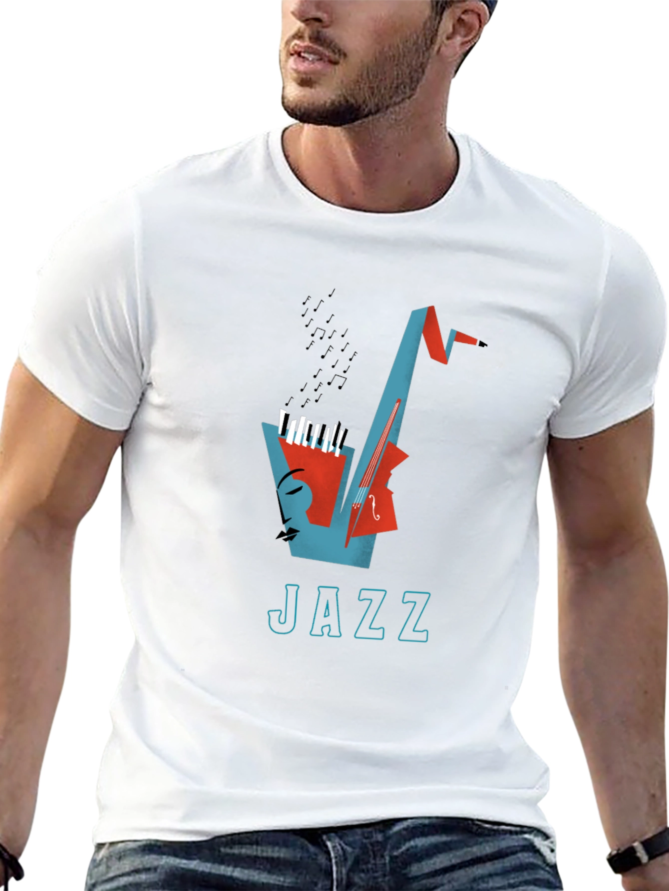 Jazz Music Graphic T-Shirt - Cool Design