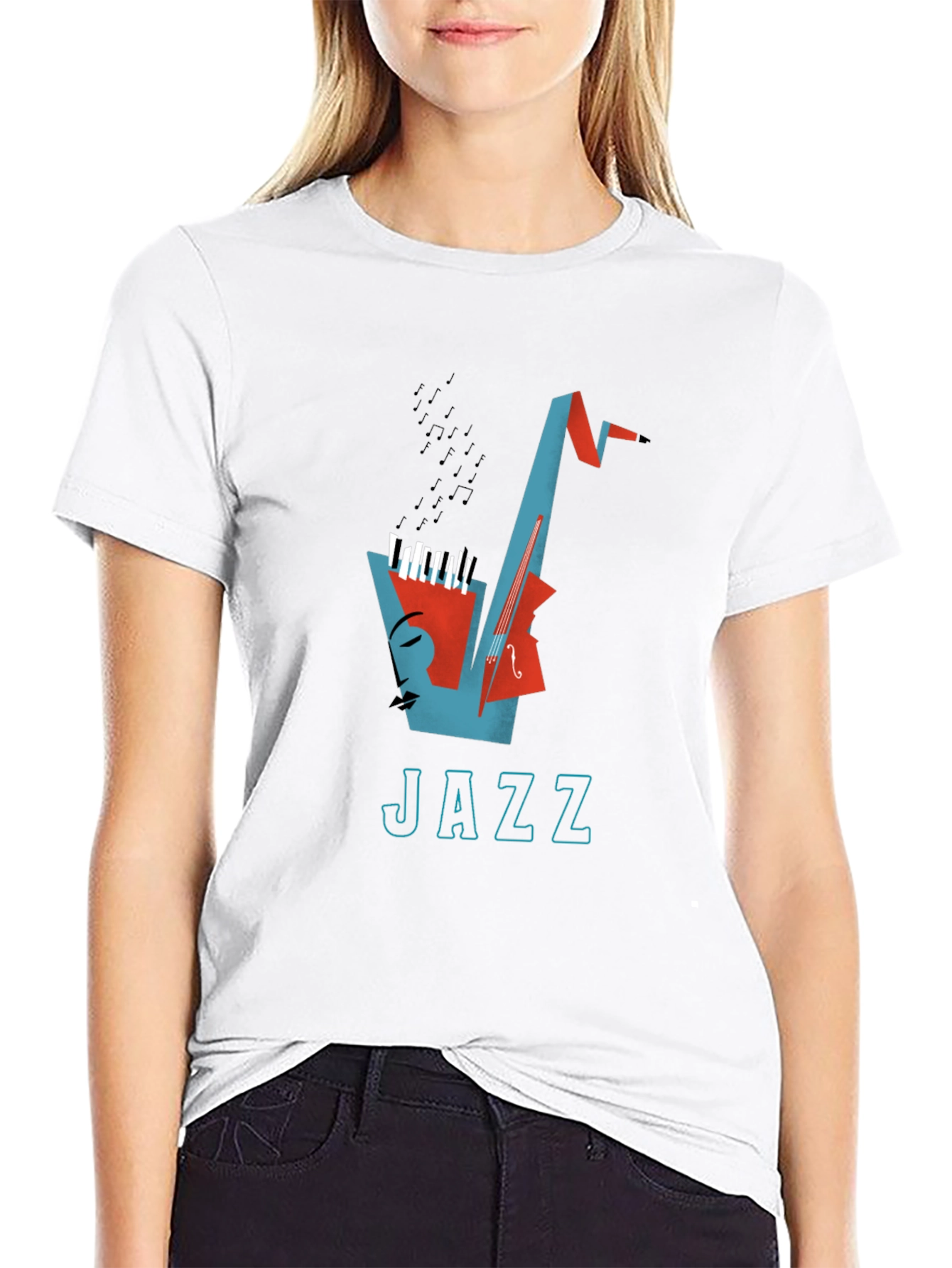 Jazz Music Graphic T-Shirt - Cool Design