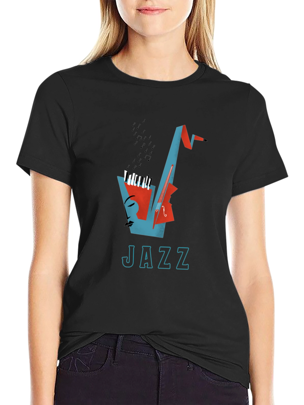 Jazz Music Graphic T-Shirt - Cool Design