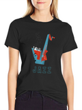 Jazz Music Graphic T-Shirt - Cool Design