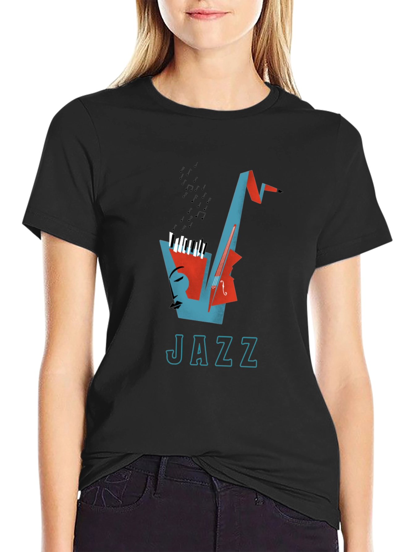 Jazz Music Graphic T-Shirt - Cool Design