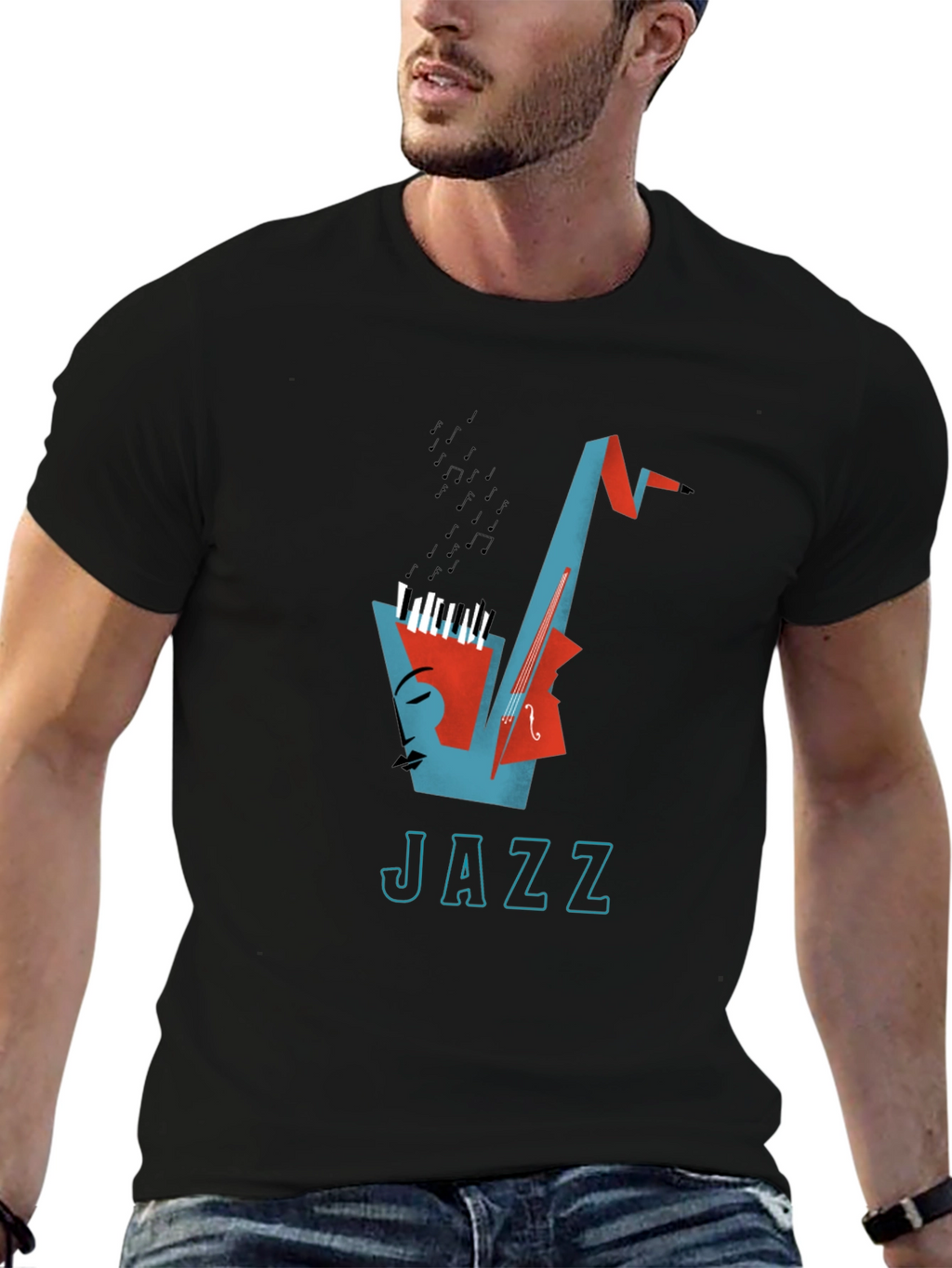 Jazz Music Graphic T-Shirt - Cool Design