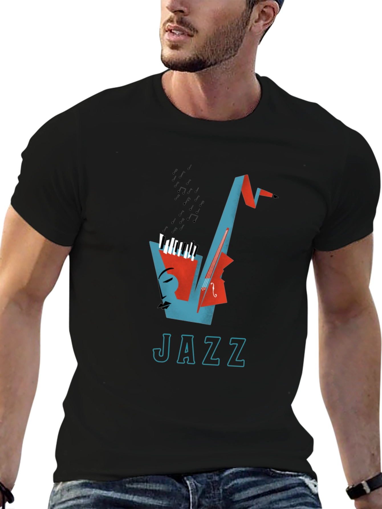 Jazz Music Graphic T-Shirt - Cool Design