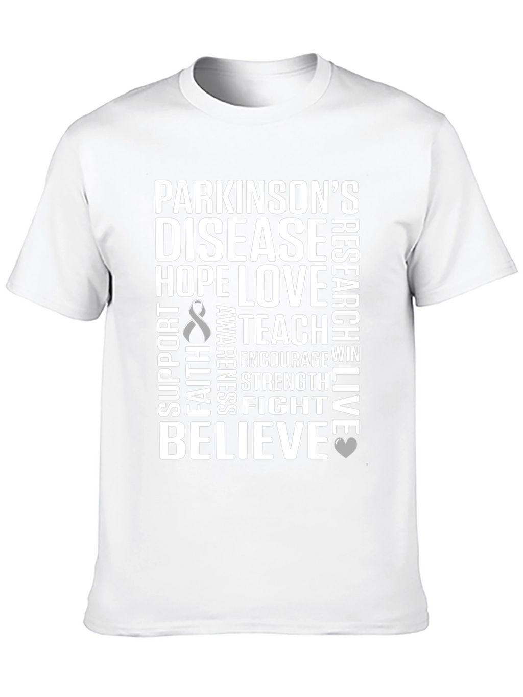Parkinsons Awareness T-Shirt - Hope Love Believe
