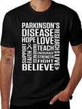 Parkinsons Awareness T-Shirt - Hope Love Believe