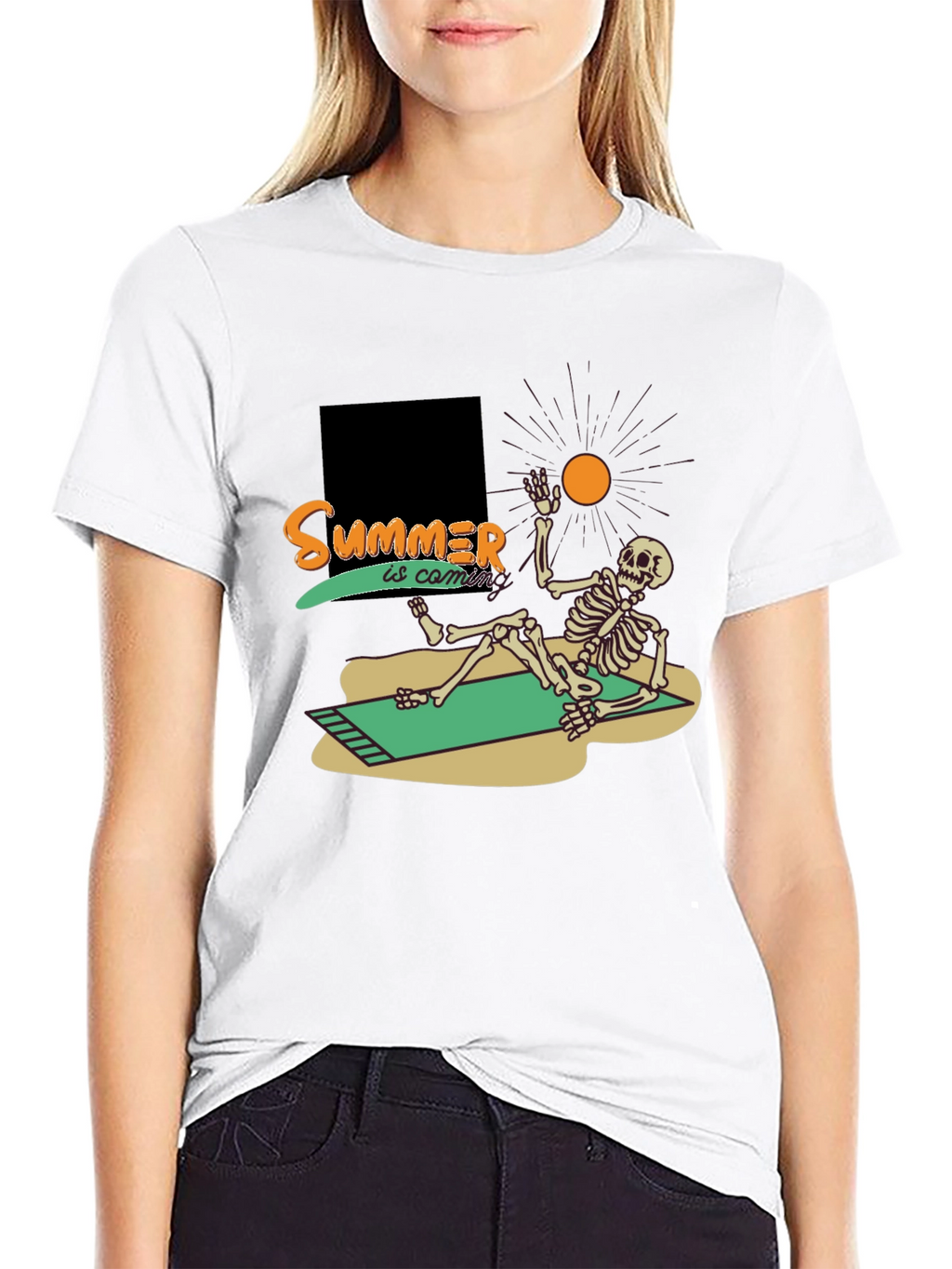 Summer Skeleton T-Shirt - Beach Vibes