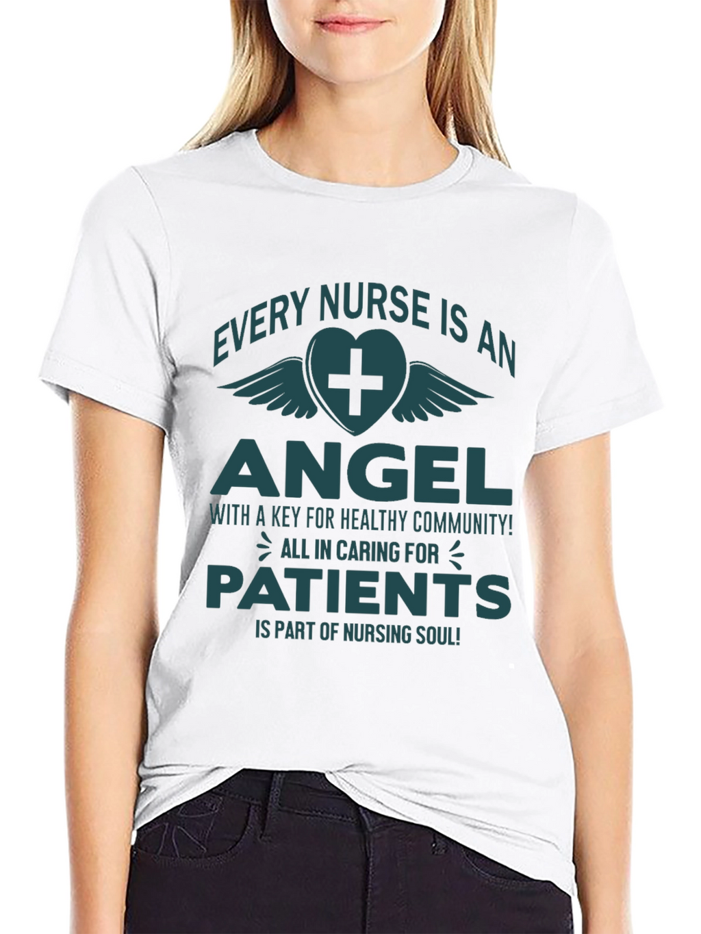 Nurse Angel T-Shirt - Caring for Patients