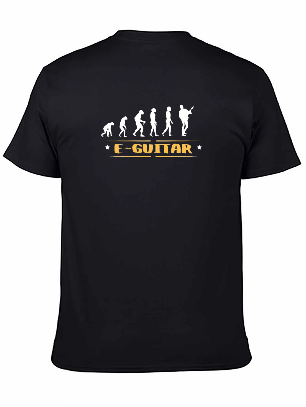 Evolution of Guitarist Graphic T-Shirt - Black