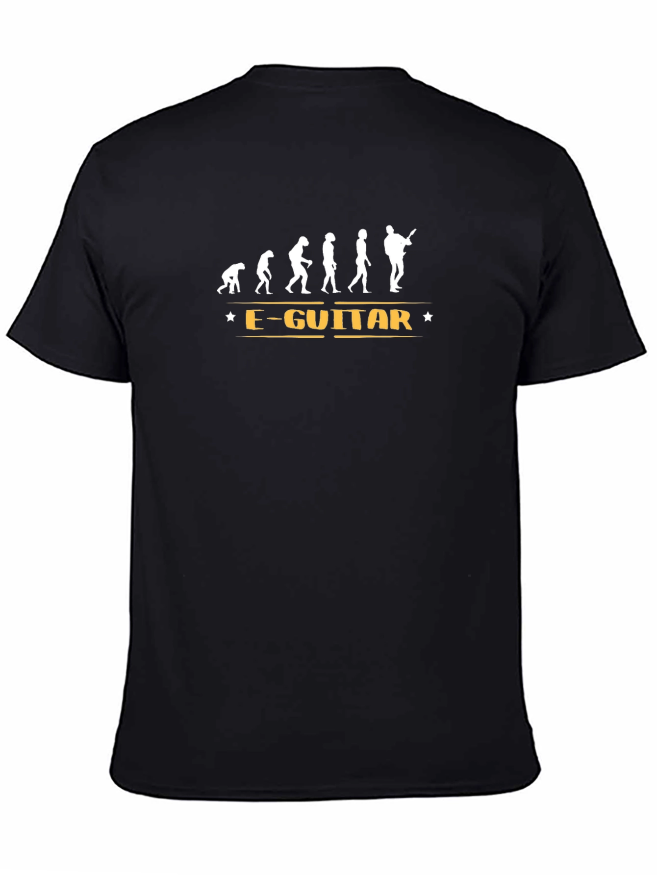 Evolution of Guitarist Graphic T-Shirt - Black