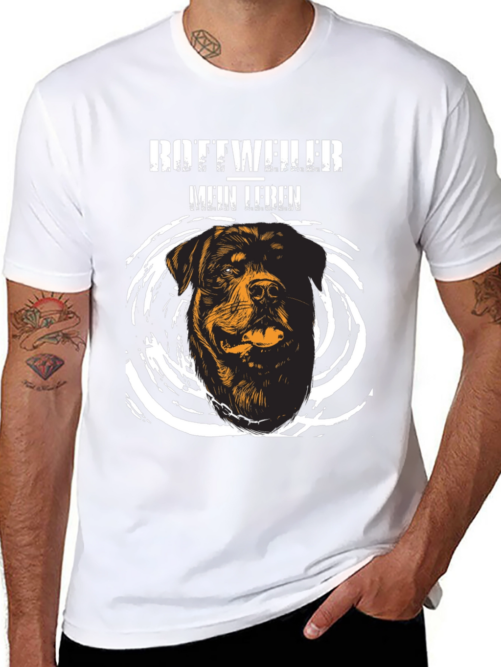 Rottweiler Dog Lover T-Shirt - Mein Leben Design