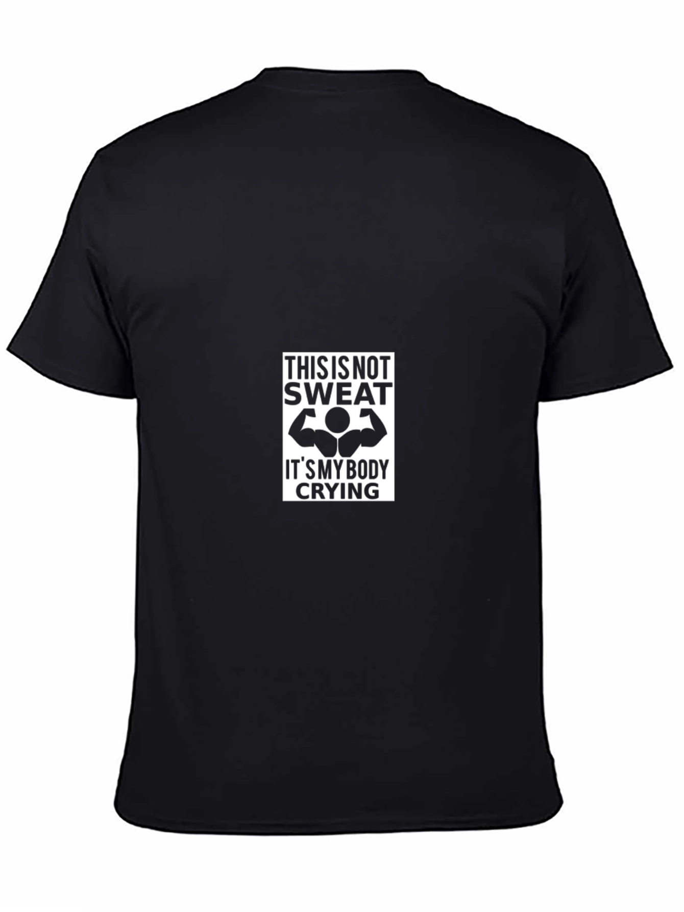 Fitness Motivation Tee - Its My Body Crying Graphic T-Shirt