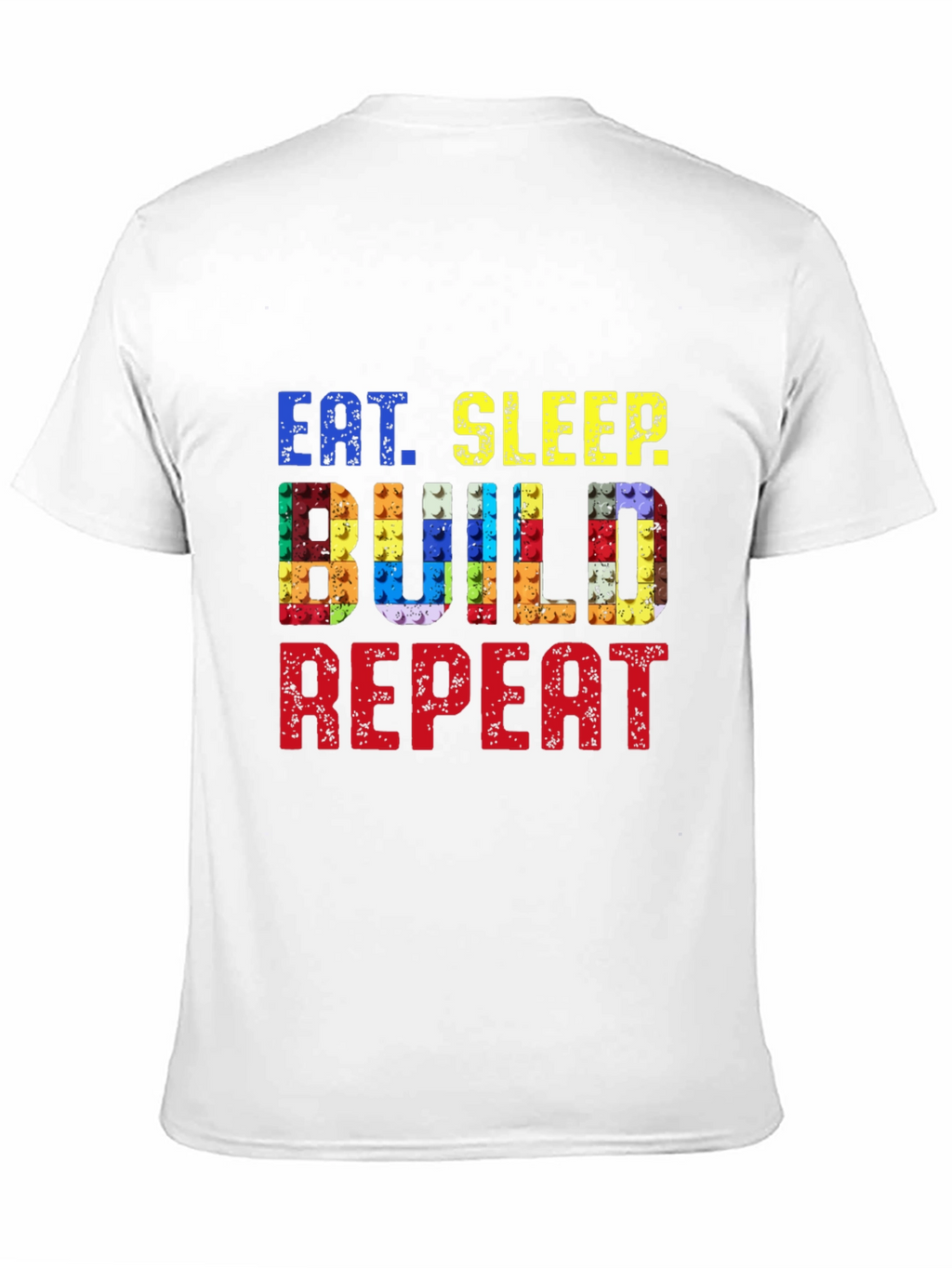 Eat Sleep Build Repeat Black T-Shirt