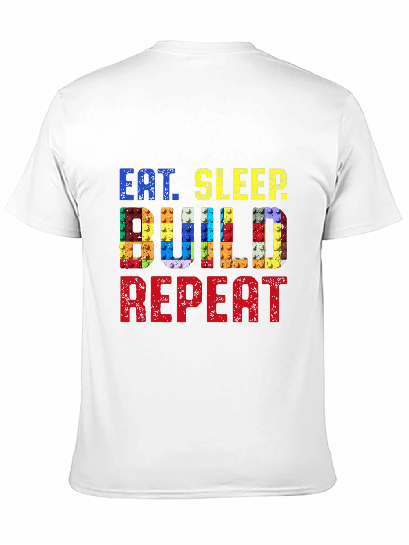 Eat Sleep Build Repeat Black T-Shirt
