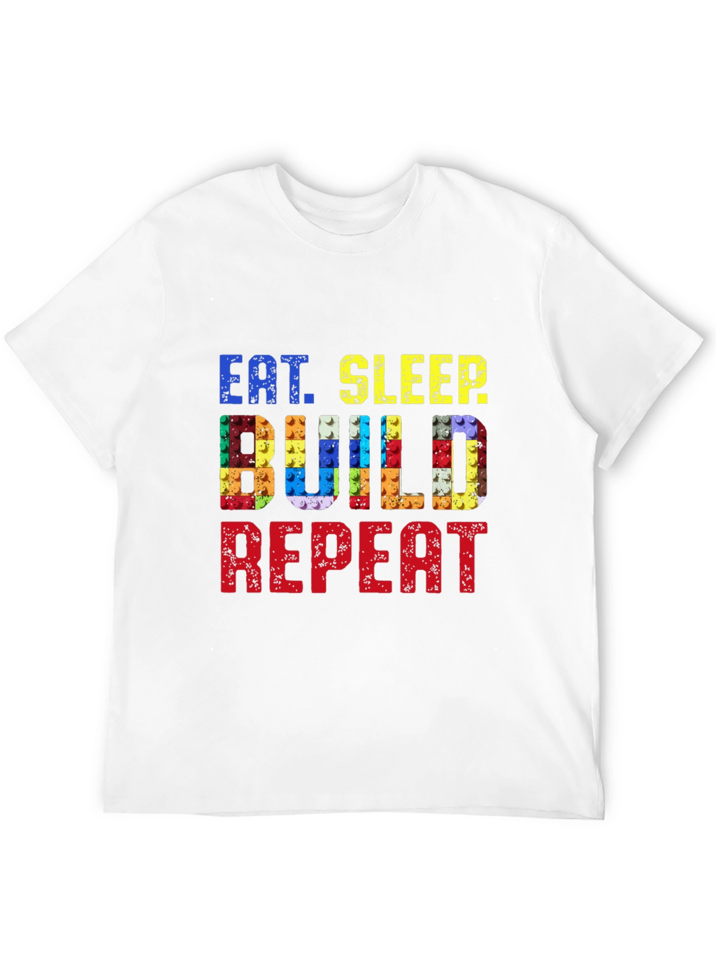Eat Sleep Build Repeat Black T-Shirt