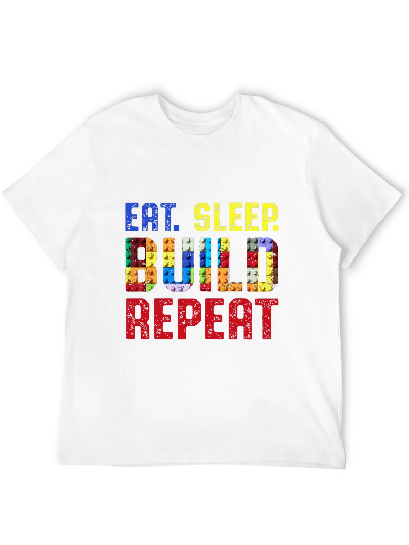 Eat Sleep Build Repeat Black T-Shirt