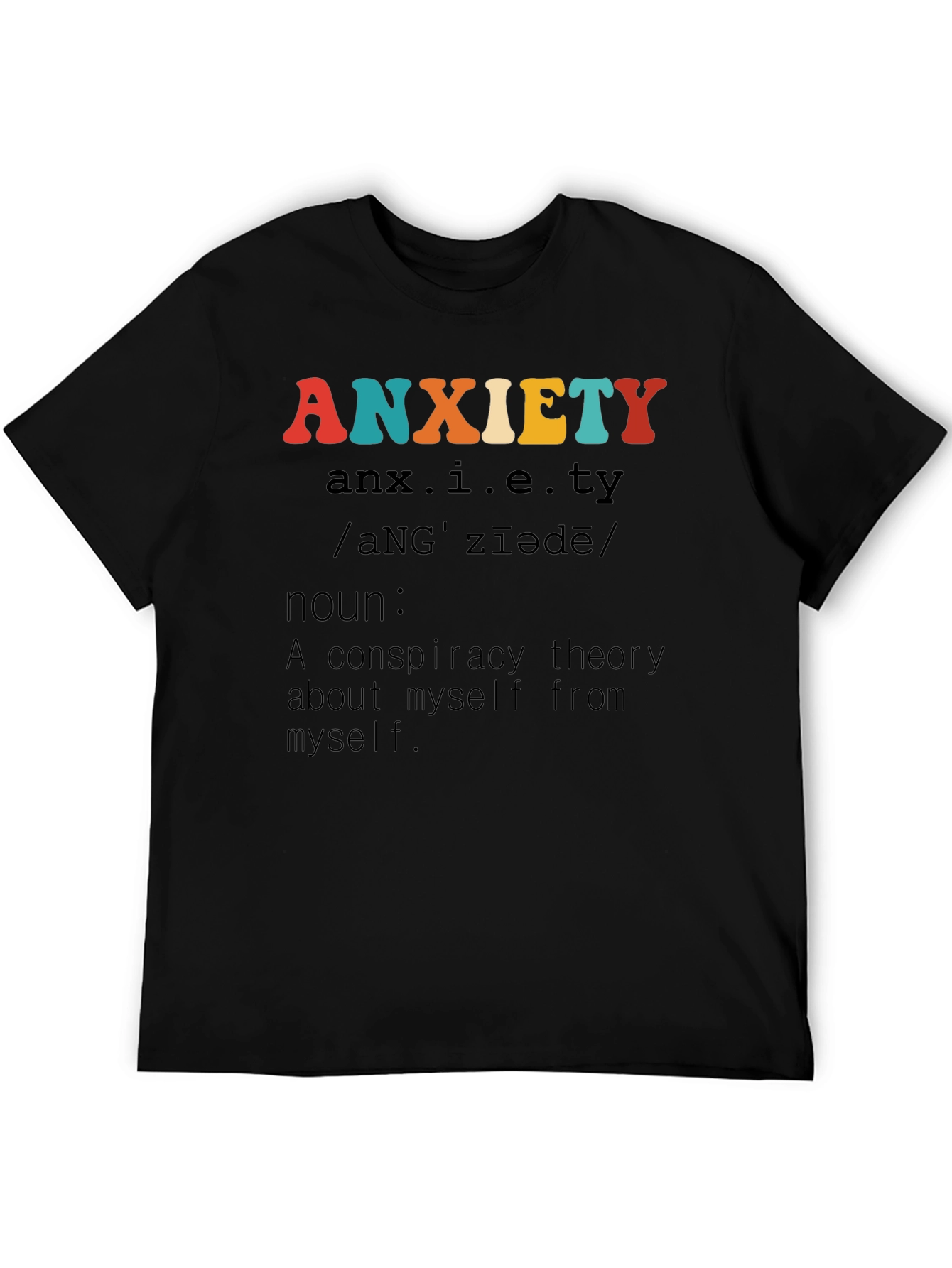 Anxiety Definition Graphic T-Shirt