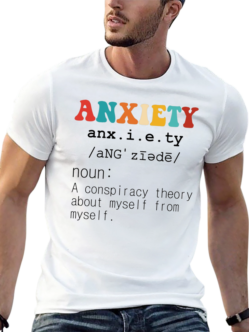 Anxiety Definition Graphic T-Shirt