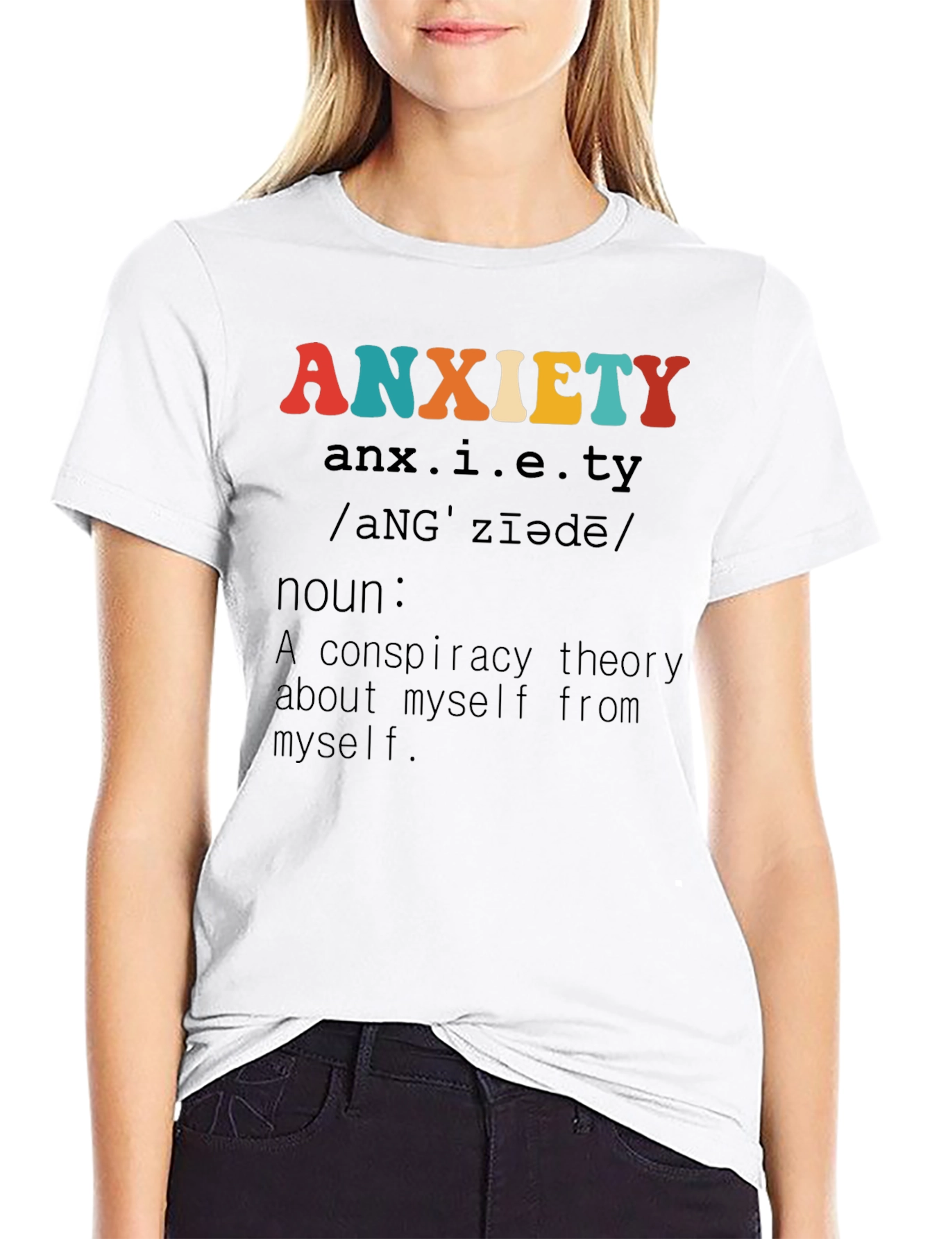 Anxiety Definition Graphic T-Shirt