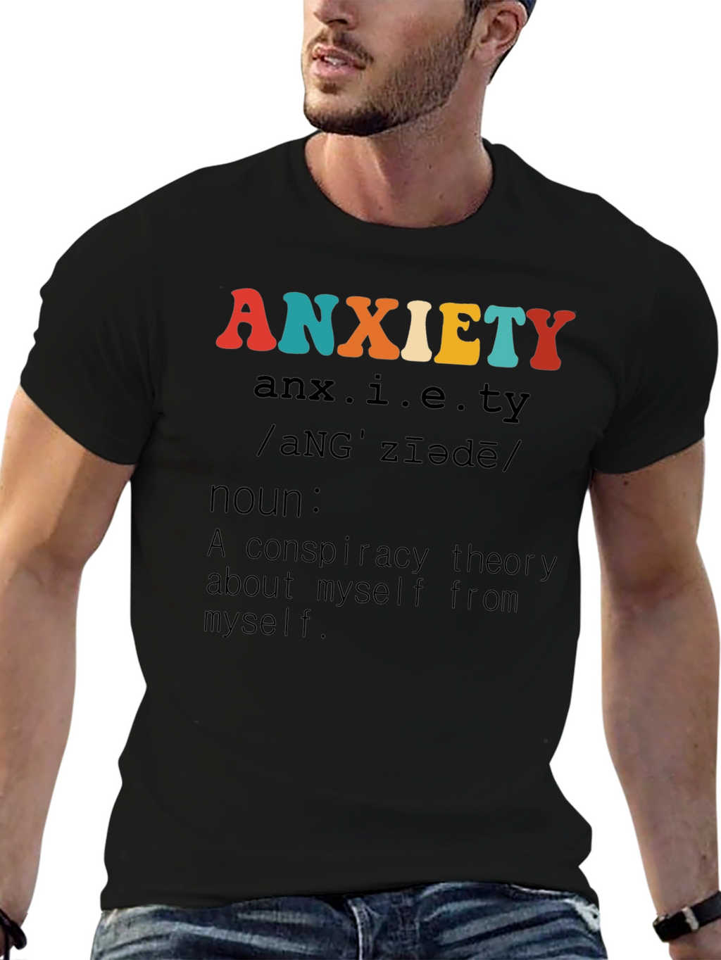 Anxiety Definition Graphic T-Shirt