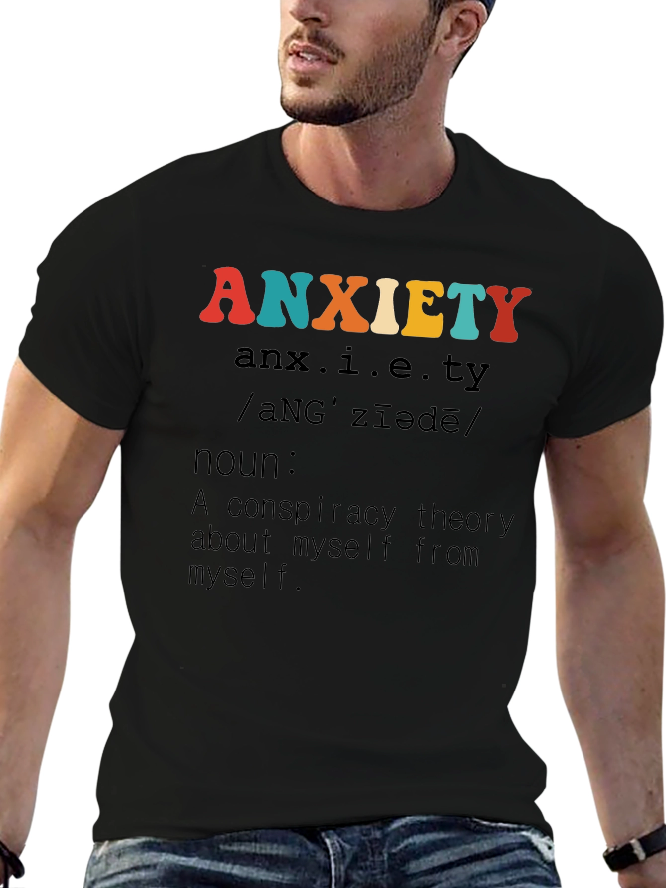 Anxiety Definition Graphic T-Shirt