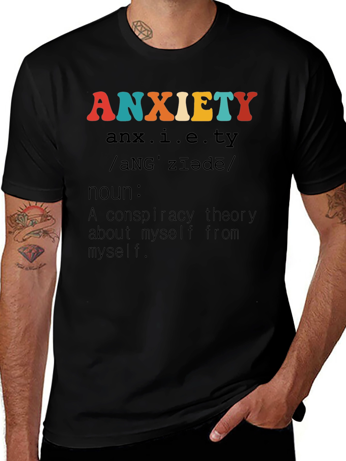 Anxiety Definition Graphic T-Shirt