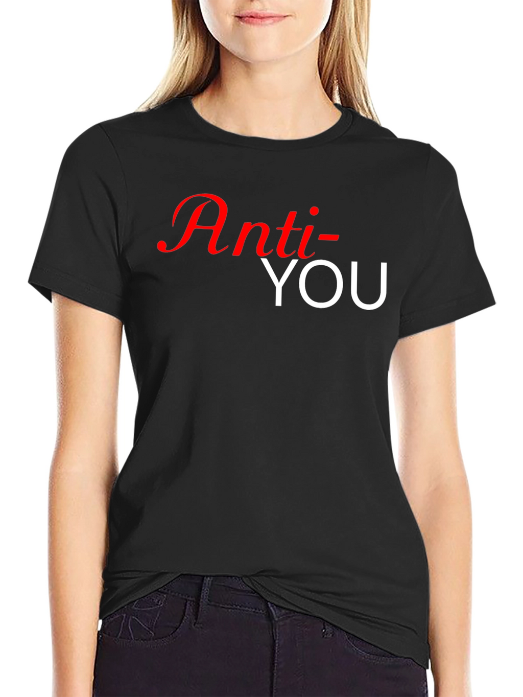 Anti-You Graphic T-Shirt - Black