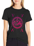 Edgy Graphic Tee: Sci-Fi Lightning Strike Design