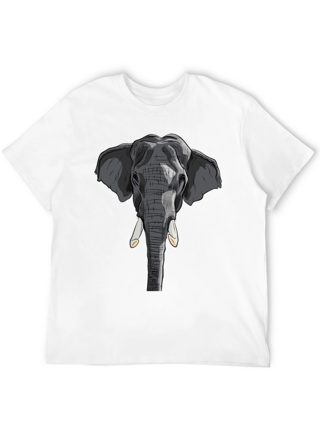 Elephant Graphic T-Shirt - Stylish Animal Print Tee